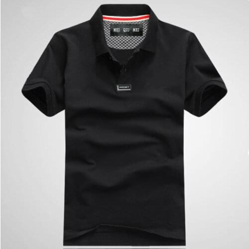 New arrival Extra large mens short-sleeve t-shirt turn-down collar cotton male plus size XXL 3XL 4XL 5XL 6XL 7XL 8XL