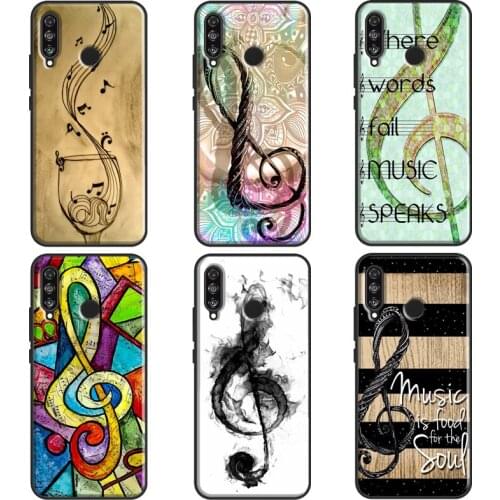 Music Note Musical Treble Clef For Huawei P30 Lite P10 P40 P20 Pro P Smart 2019 Z Case For Huawei Mate 20 10 Lite Cover