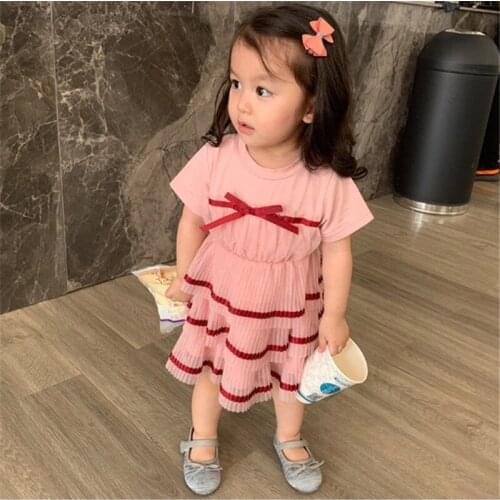 2019 new Girl Cute Summer Dress kids Cake Princess Party Birthday dresses for girls meisjes jurk