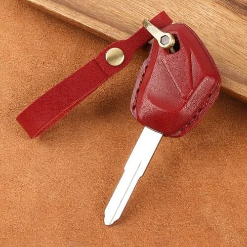 New For Kawasaki ZX-6R ZX-9R ZX-10R ZX-14R High quality Motorcycle trueLeather Cowhide Key Case Kawasaki Little Key Case Buckle