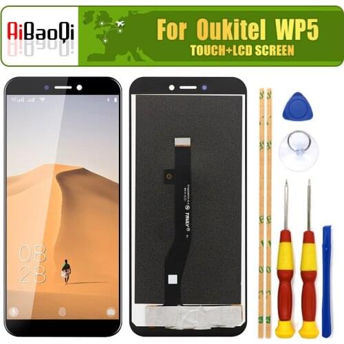 Original 5.5 inch Touch Screen+1440x720 LCD Display 100% Test LCD Digitizer Glass Panel Replacement For Oukitel WP5 Phone