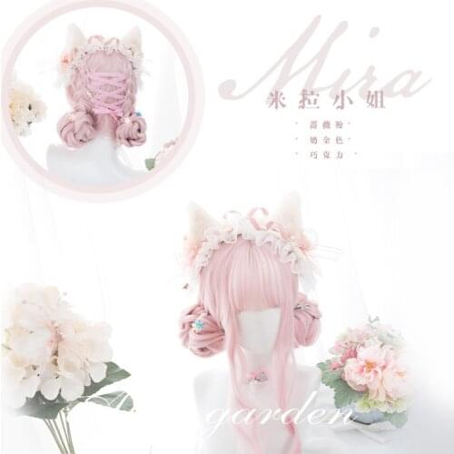 High Quality Lolita taco long curly hair Harajuku cute girl lolita daily "Mira" wig