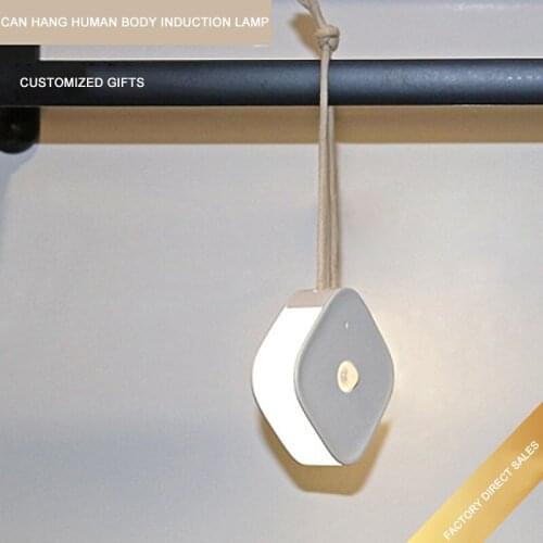 Portable human body induction light wardrobe light side light USB night light rechargeable LED Nordic minimalist style wall ligh