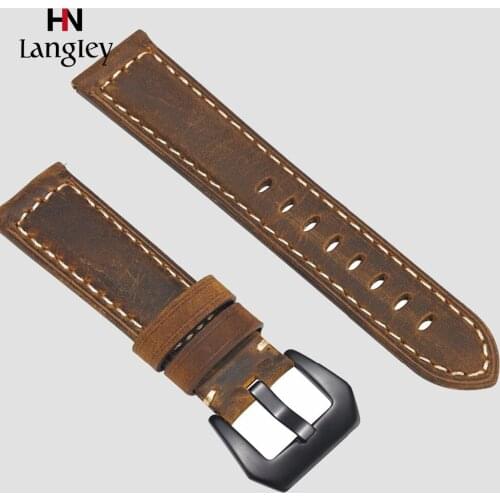 Genuine Leather Strap for Samsung Gear S3 S2 22mm 20mm sport Frontier Classic galaxy watch active 42mm 46mm Wristbands