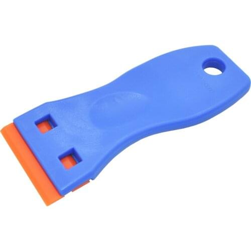 Blue Plastic Auto Scraper Blade Tool Car Window Glass Stovetop Vinly Film Sticker Tint Glue Gap Cleaner Sreen Squeegee