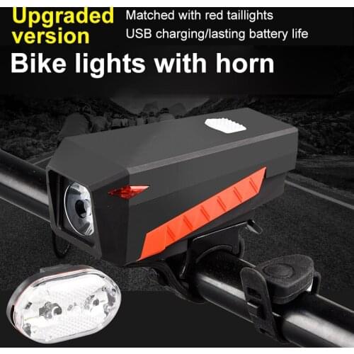 Mini Bicycle Light Rainproof USB Charging LED Cycling Lights Front Lamp Headlight Ultralight Flashlight Bike Light Bicycle Parts