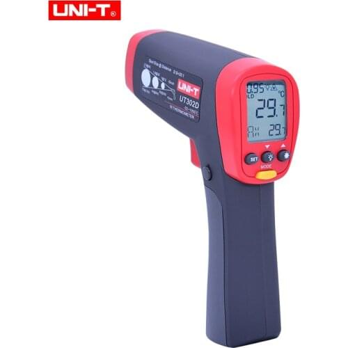 UNI-T UT303A UT303C UT303D Non-Contact Digital Thermometer IR Infrared Laser Temperature Gun Tester with lcd backligh display