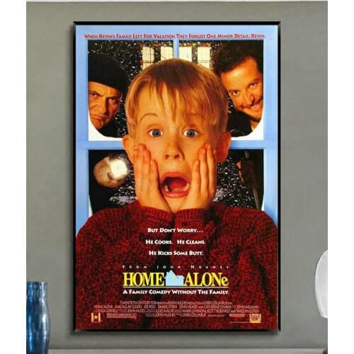 W357 HOME ALONE Movie John Hughes Comedy Trend Fashion Silk Fabric Wall Poster Art Decor Sticker Bright Christmas Gift