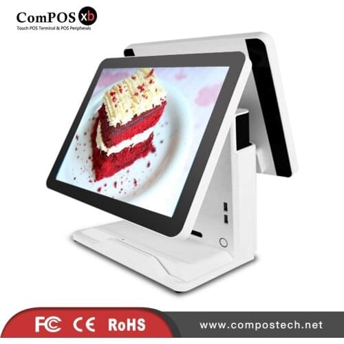 Windows POS Terminal Dual Screen Point of sale touch Pos Systems For Retail Store