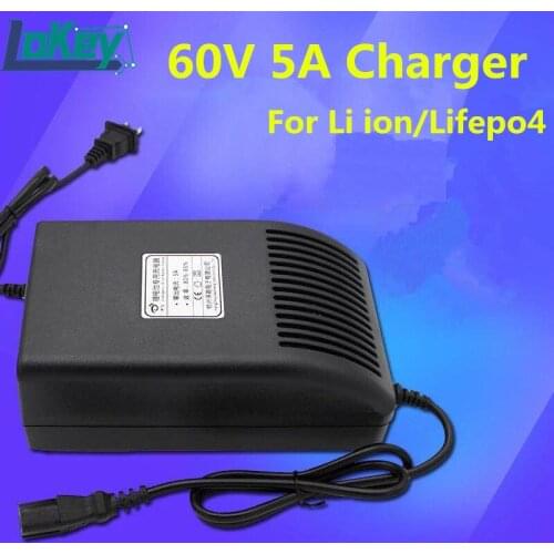 60V 5A Charger 73V 75V lifepo4 67.2v 71.4v li ion Smart Charger for ebike electric tricycle scooter motorcycle battery