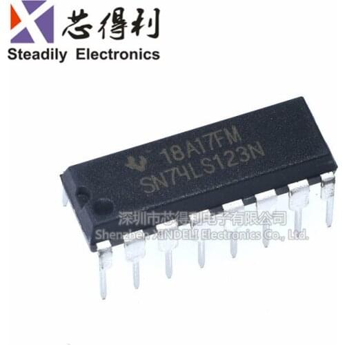 10pcs/lot New Sn74ls123n Dip-16 Hd74ls123p Reusable Bi-Stable Trigger