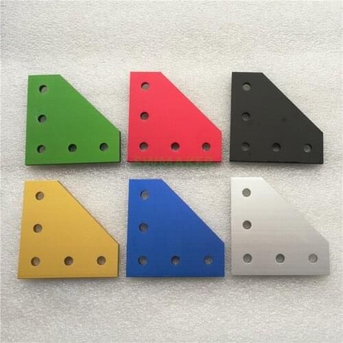 14pcs colorful T Corner 90 degrees Angle Bracket Joining Plate For BLV mgn Cube/CR10/Anet E12 3D Printer Frame Hardware Parts