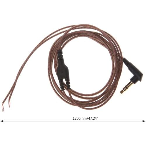 3.5mm OFC Core 3-Pole Durability Corrosion Resistance Jack Headphone Cable DIY Earphone Maintenance Wire