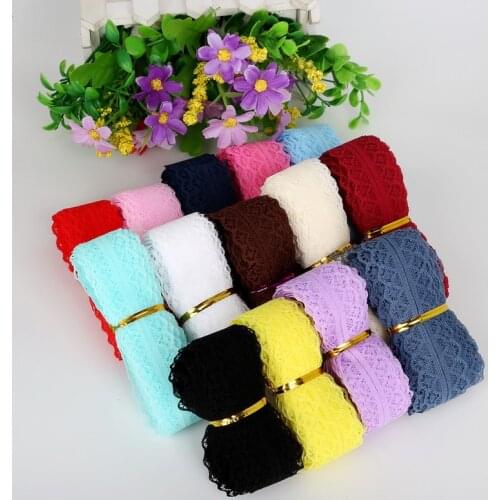 5yards/lot Lace Fabric Trimming Width 28mm Lace Ribbon Embroidered Net Lace Trim For Sewing DIY Color Choice Decoration
