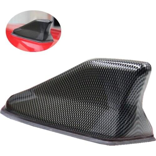 Shark fin antenna universal Waterproof antenna fin Carbon Fiber special auto car radio aerials Stronger signal Piano paint