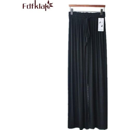 Harem pants casual autumn winter cotton sleepwear pant modal cotton long sleep pant lounge wear pajama pants women home trousers