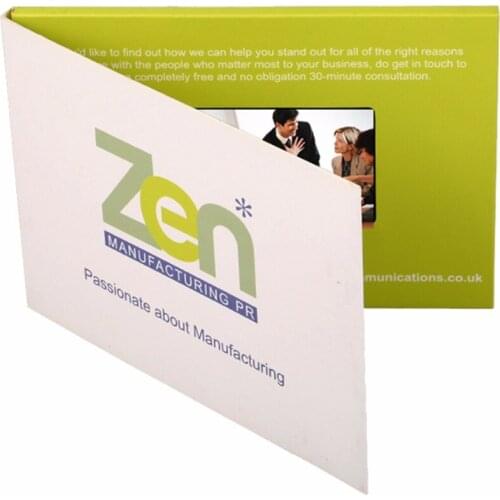 Design custom production2gb 4.3inch Video Brochure Cads for Presentations Digital Advertising Player Screen Video Greeting card