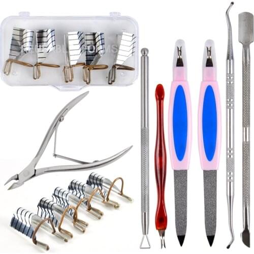 WUF 1pcs Double-ended Stainless Steel Cuticle Pusher Dead Skin Push Remover For Pedicure Manicure Nail Art Cleaner Care Tool