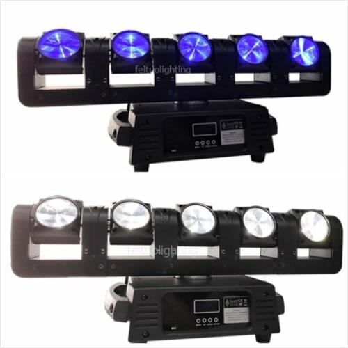 H-4/lot New pixel bar infinite rotating 5X15W RGBW 4 in 1 led beam moving head light dmx each head can individual control