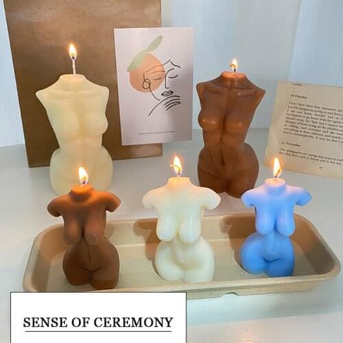 Creative Candle Scented Figure Human Body Woman Soy Wax Candle Scented Candles Aromatherapy Wholesale Fragrance Candles Scented