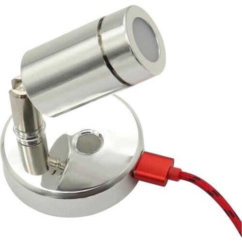 Boat Yacht Reading Lights Map Light USB Phone Charger / Camper Bedside Wall Lamp