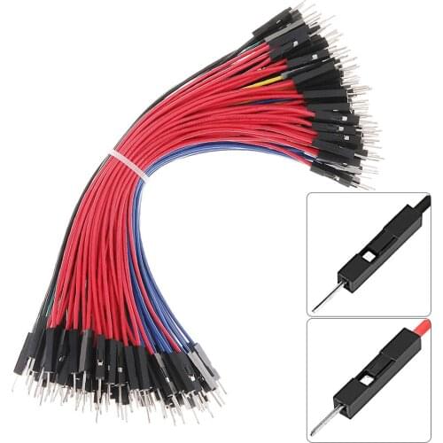Premium Breadboard M/M M/F F/F Dopont Jumper Wires Cables Male to Female to Male, Now with 30% More Red & Black, Total 130-Pack