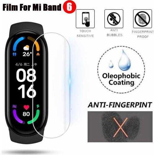 2pcs Soft Film for Xiaomi Mi Band 6 5 4 3 Smart Wristband Bracelet 5 Full Cover For miBand 4 band 5 Screen Protector Film