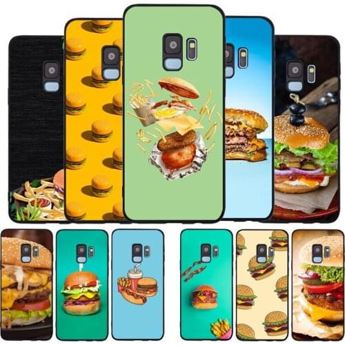Hamburger Soft phone Case For Samsung S20 S10 S9 S8 S7 edge Plus Lite For Note 8 9 10 A6 A7 A8 A9 Cover