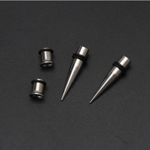 Gauge 7mm Pair of 316l Steel Tapers and Tunnels Ear Stretching Kit Body Jewelry 517F