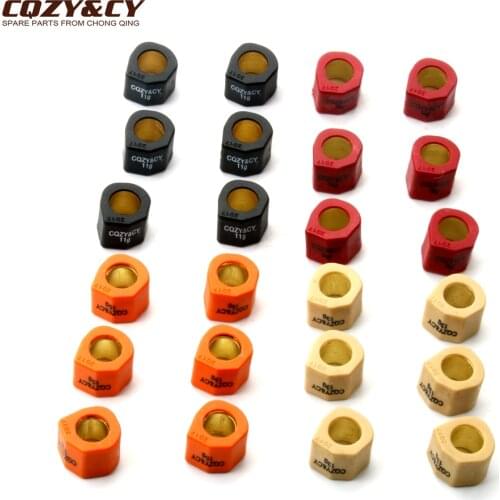 6PC Racing Roller Set Weight 20x17mm 9g 11g 13g 15g For Gilera Runner FX Fxr 180 1997-2002 Scooter