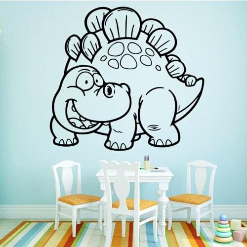 Dinosaur Wall Decal Cartoon Dino Funny animals Nursery Wall Stickers Vinyl Art Decals Refrigerator stickers Decal Stickers