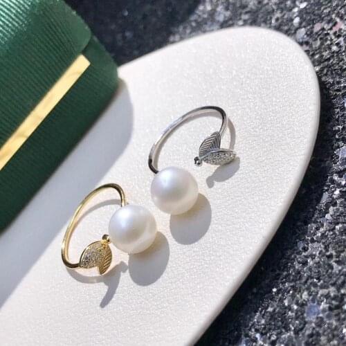 New Heart 925 Sterling Silver Adjustable Ring Settings Findings Mountings Parts for Pearl Corals Jade Crystal, 5pcs/lot
