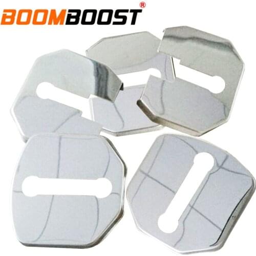 Door Lock Decoration Protection Stainless Steel Cover case (left, 3, right, 2) FOR Ford EcoSport