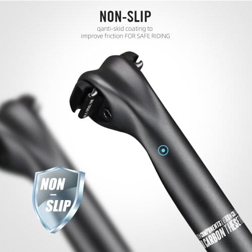 LEXON 2021 SP-011 Carbon Seatpost 27.2/31.6MM 15MM Offset MTB Or Road 400MM Seat Tube Bicycle Parts Mountain Bike Ultralight