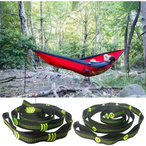 2.8m Hammock Straps Swing High Load-Bearing 600kg Polyester Climbing Sling Outdoor Camping Hammock Swing Strap Rope