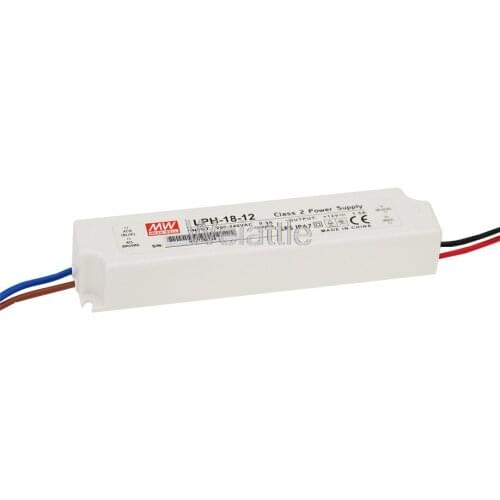 MEAN WELL 12V 1.5A 24V 0.75A 36V 0.5A 18W IP67 LED Drive Constant voltage Switching Power Supply LPH-18-12 LPH-18-24 LPH-18-36