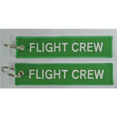 Flight Crew Embroidered Key Tag