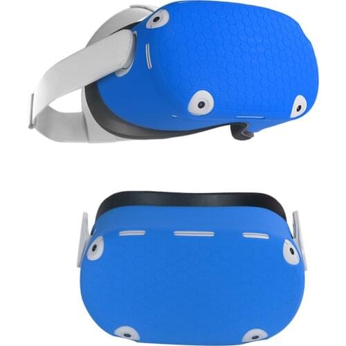 VR Helmet Protective Front Cover For Oculus Quest 2 Silicone Anti-Throw Protection Shell For Oculus Quest 2 Headset Accessories