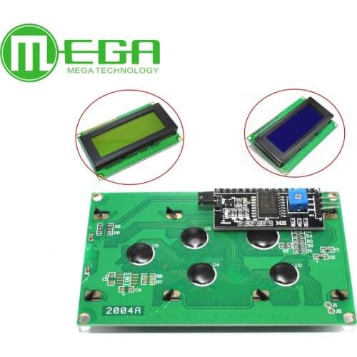 LCD2004+I2C 2004 20x4 2004A blue screen HD44780 for arduino Character LCD /w IIC/I2C Serial Interface Adapter Module
