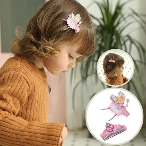 10 pcs/lot, Princess Fairy Tale Non slip Hair Clips, Girls Hair Accessories