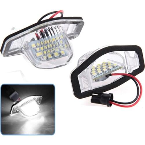 2PCS Error Free LED Number License Plate Light For Honda CRV 2008 Jazz Fit Crosstour FR-V/Edix HR-V Insight Odyssey Stream