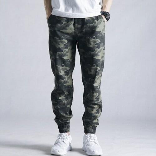 2018 mens camouflage pants and slimming and casual mens pants