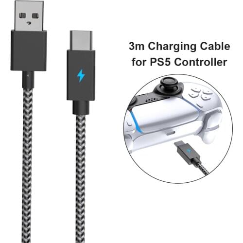 3m Charging Data Cable for Sony PS5 Charging Cable Controller Data Games Handles Charger Cable for Sony PS5 Game Accessories