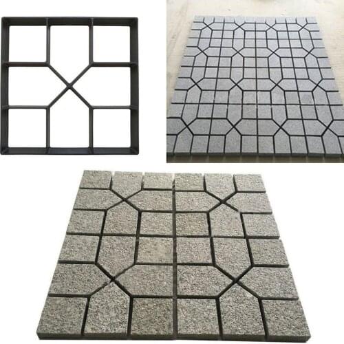 40cmx40cm Cement Brick Concrete Paver Garden Countyard DIY Plastic Path Maker Square Paving Mold