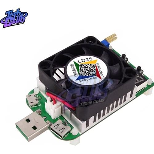 4A 5A LD25 LD35 USB Smart Electronic Load Discharge Battery Capacity Resistor Tester 25W 35W Red Digital Ammeter Voltmeter