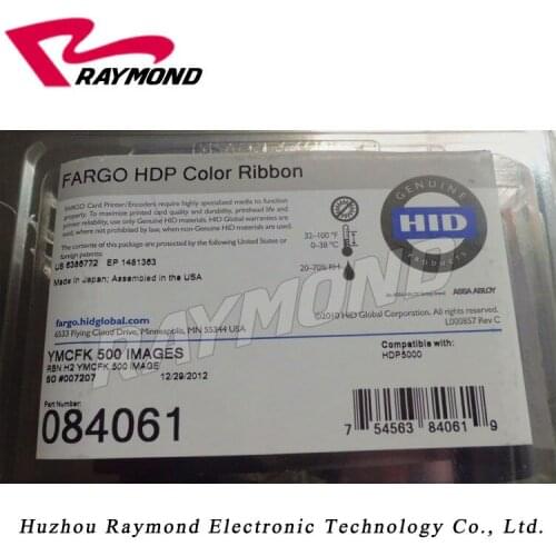 Original HDP Color Ultraviolet ( UV ) Ribbon 84061 YMCFK 500 Images for HDP5000 card printer