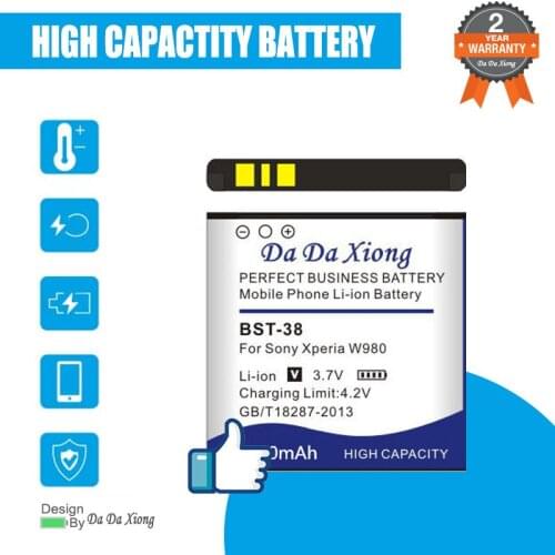 3200mAh BST-38 Battery for Sony Xperia T650i W580c W980 Z770i C510 C902 C905 K770 K858 K850 R300i R306c S302c S312 S500c S303c