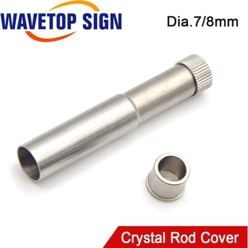 Free Shipping Crystal Rod Cover Dia.7mm use for YAG Laser Welding Machine Laser Cutting Machine 200w 300w 400w 600w 2pcs/package