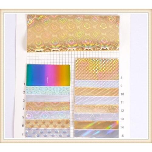 Shiny belt material pink leather fabric PU leather Holographic laser fabric leather clothing fabric
