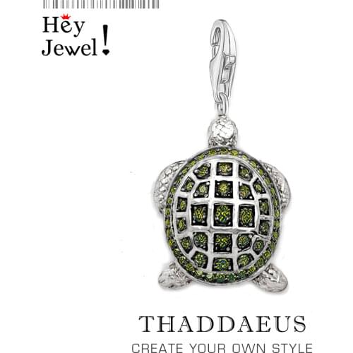 Pendant Green Turtle Large,2019 Brand New Fashion Jewelry Europe Bijoux 925 Silver Sterling Accessories Gift For Woman Men